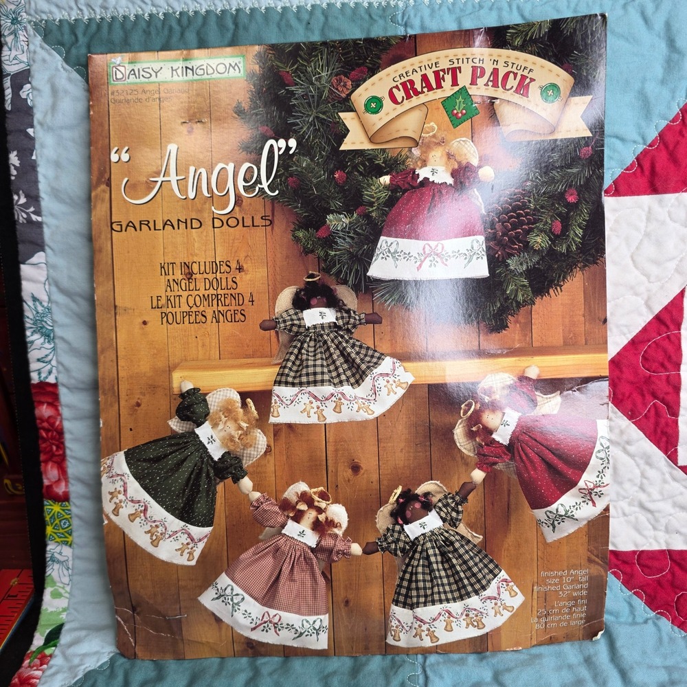 Daisy Kingdom Angel Garland Dolls Craft Pack 32125 Vintage 1996 Sewing Kit NEW